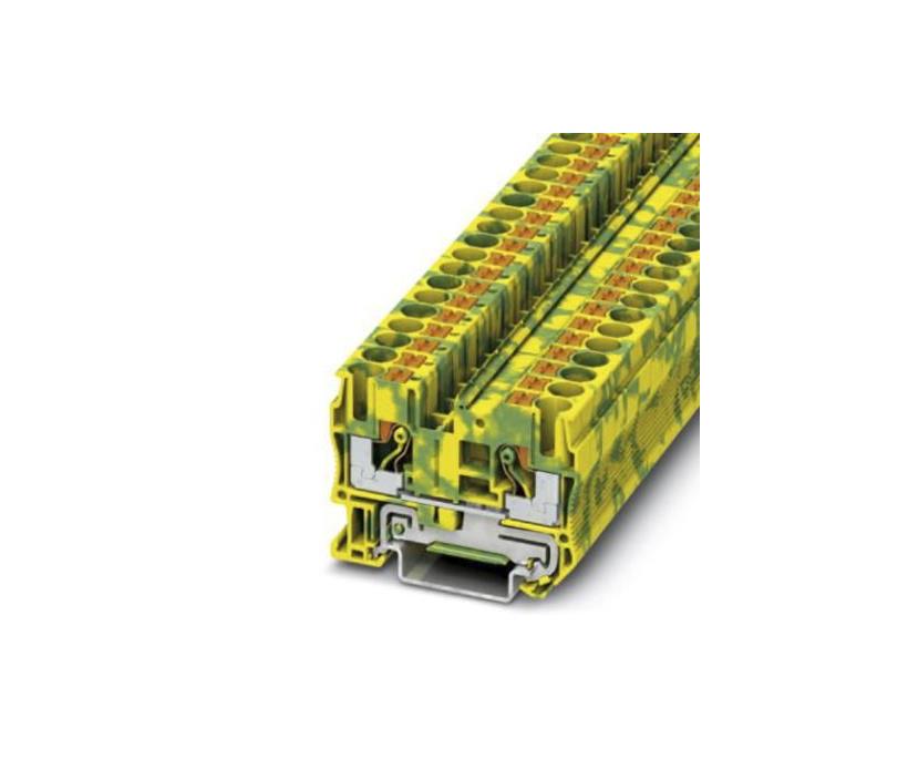 Ground modular terminal block, Push in, 0.5 mm² - 10 mm², green-yellow PT 6-PE 3211822